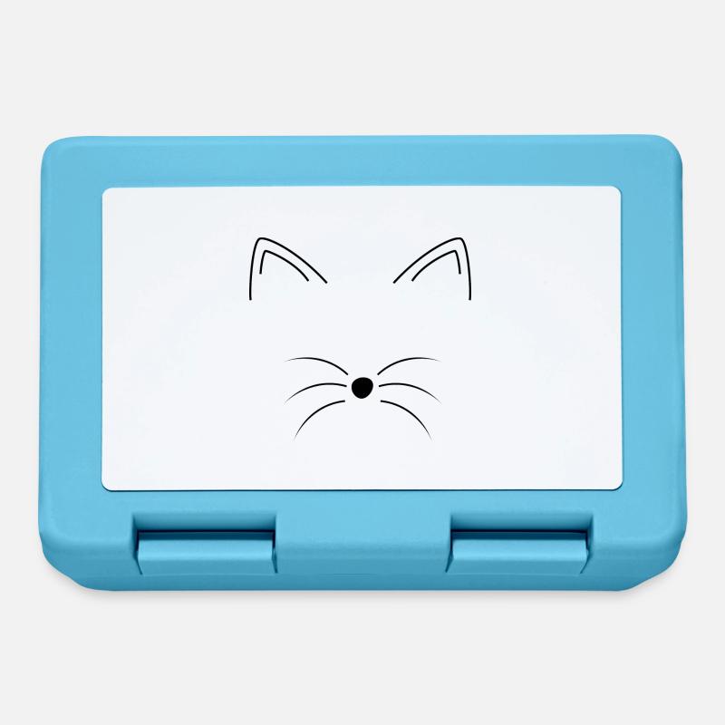 Chat - Boîte à goûter - bleu saphir