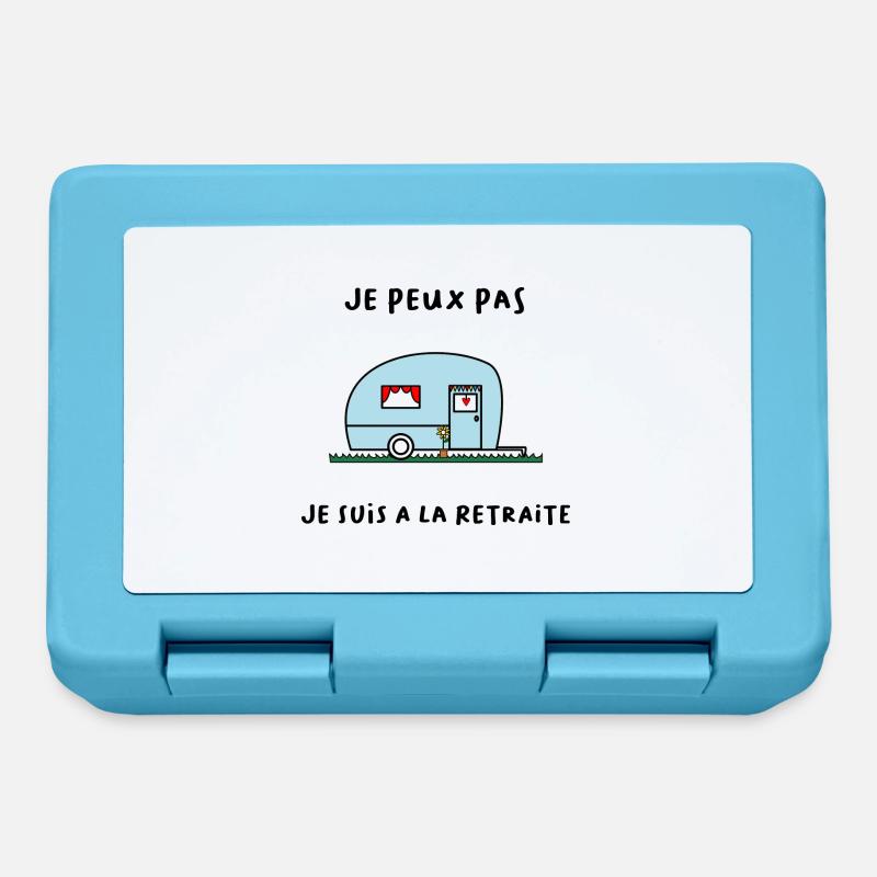 RETRAITE. BONNE RETRAITE. JOYEUSE RETRAITE - Boîte à goûter - bleu saphir