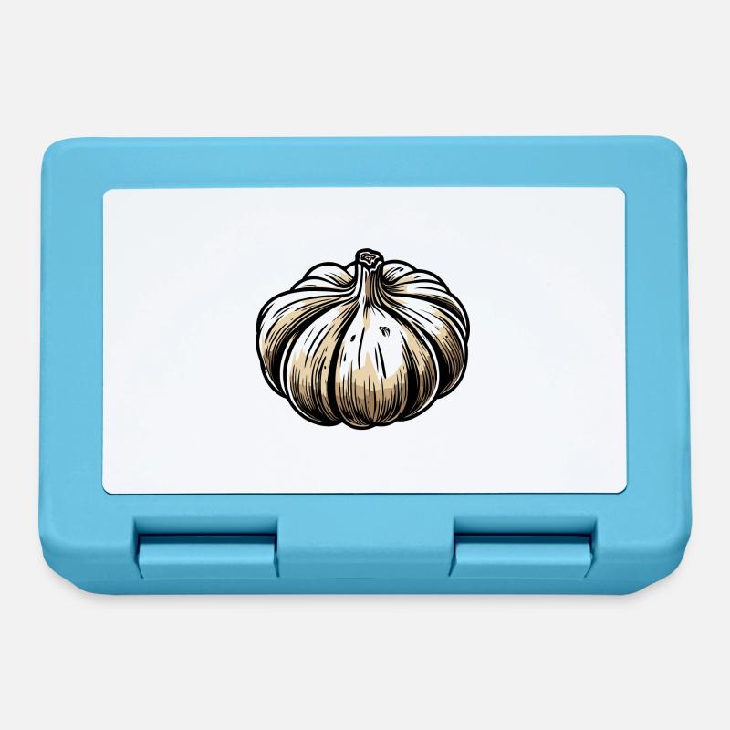 Alimentation / Légumes / Marché / Vitamines / Design - Boîte à goûter - bleu saphir