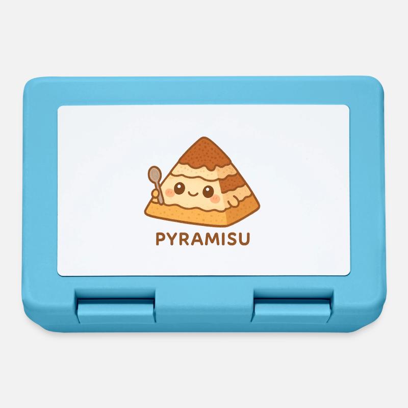 Pyramisu Kawaii Tiramisu - Brotdose - Saphirblau