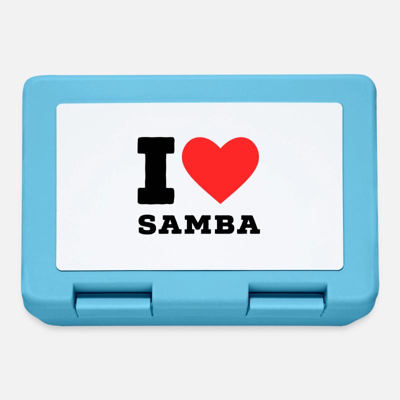 J’adore la samba - Boîte à goûter - bleu saphir