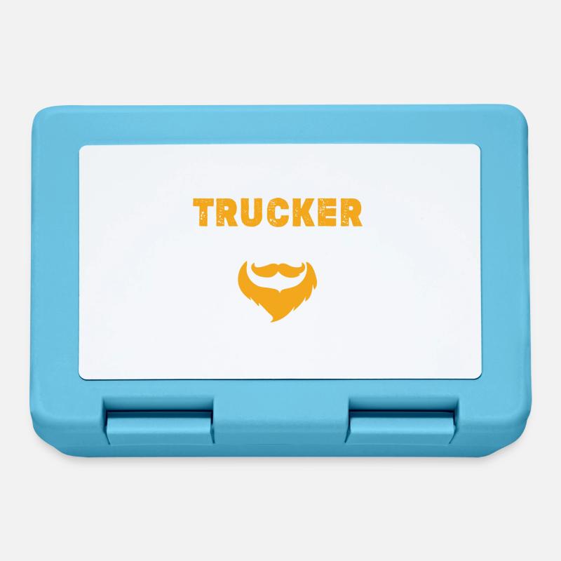 trucker opa spruch - Brotdose - Saphirblau