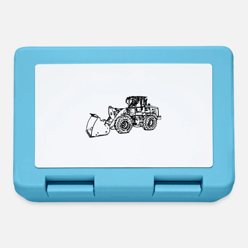 Wheel loader wheel loader black - Lunchbox - sapphire blue