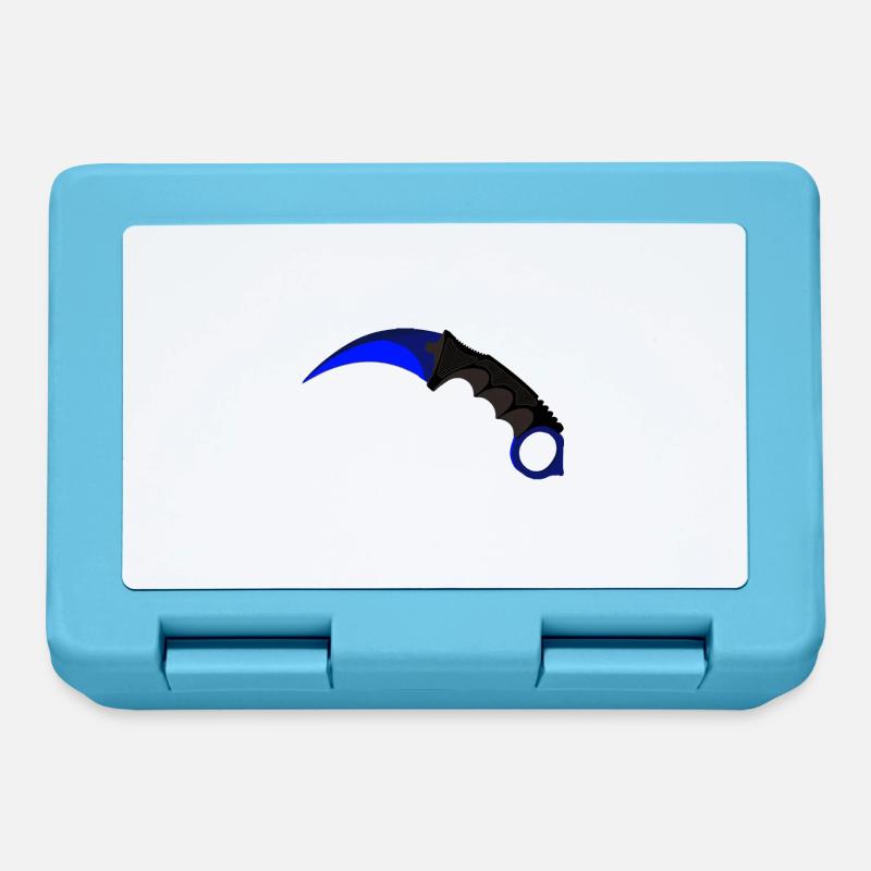 Blauer Karambit - Brotdose - Saphirblau