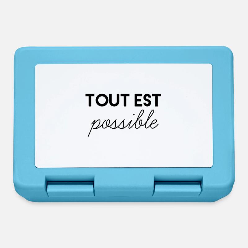 TOUT EST POSSIBLE - Boîte à goûter - bleu saphir