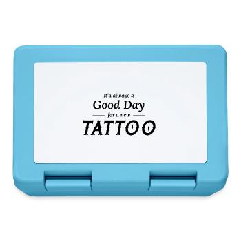 Tattoo Lovers Artist Humour Funny Quote Cadeau - Boîte à goûter - bleu saphir - Devant