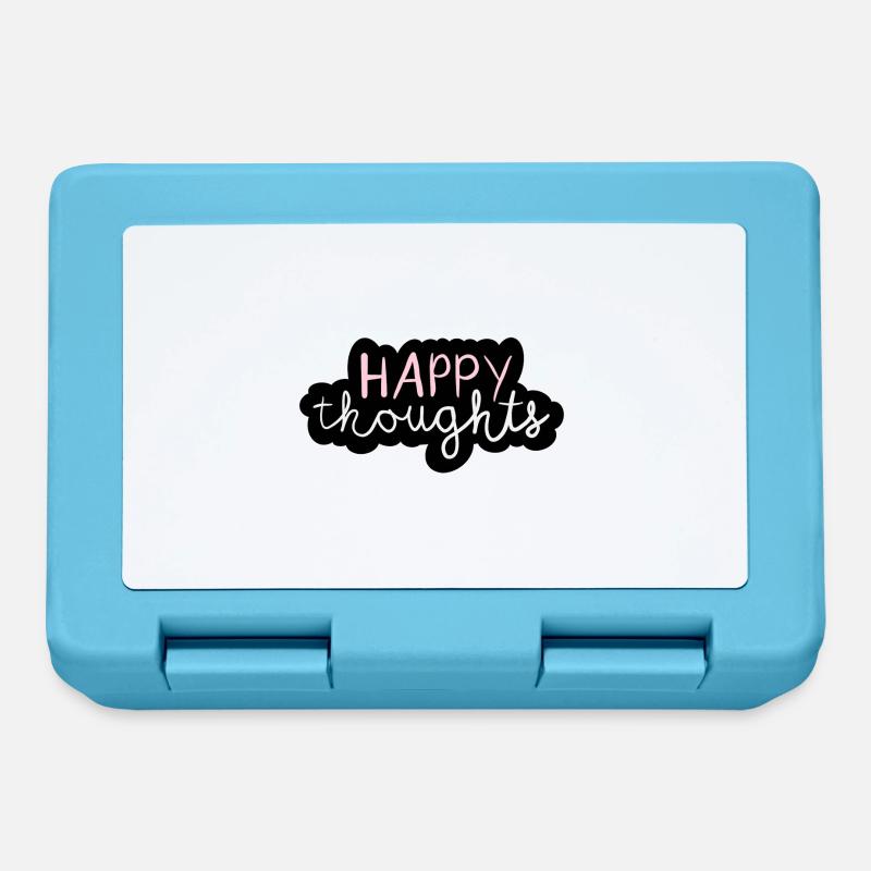 Happy thoughts - Lunchbox - sapphire blue