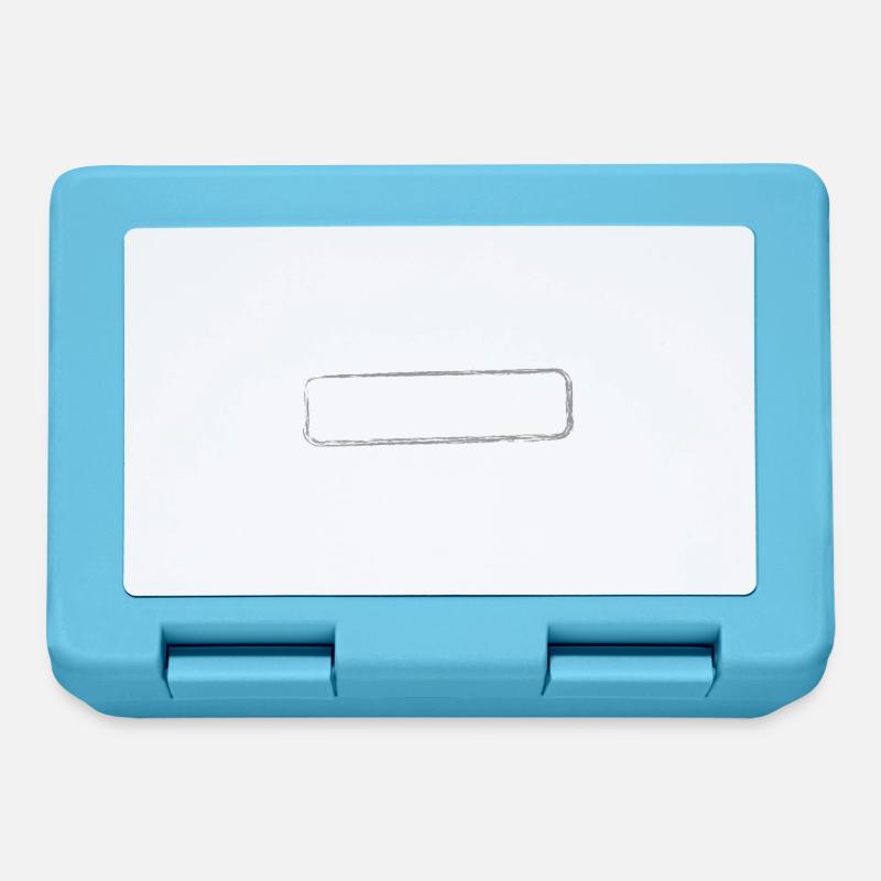 Frame shield stamp design - Lunchbox - sapphire blue
