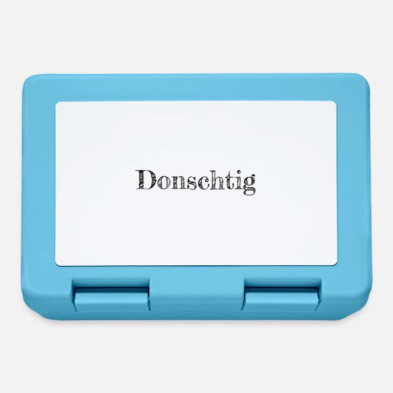 Donnerstag auf Schweizerdeutsch - Brotdose - Saphirblau