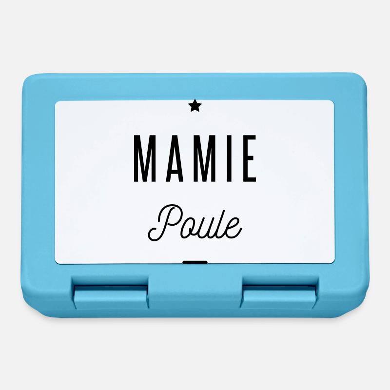MAMIE POULE - Boîte à goûter - bleu saphir