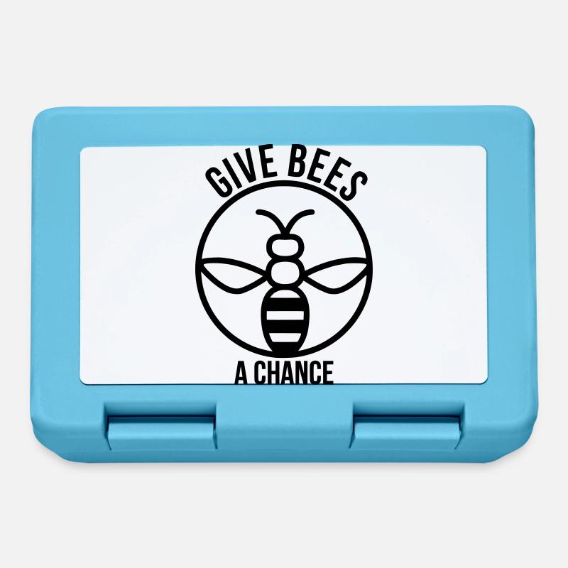 Save the bees - Lunchbox - sapphire blue