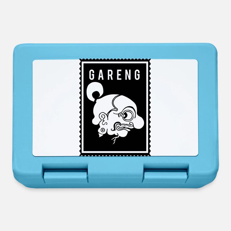 Gareng - Wayang - Boîte à goûter - bleu saphir