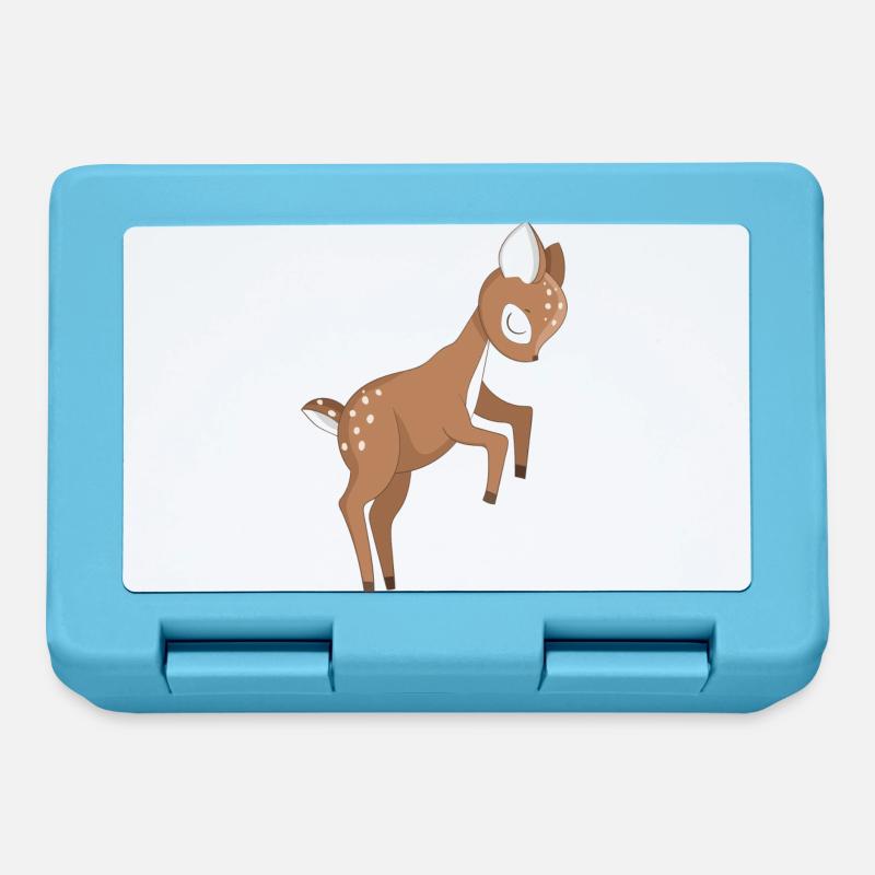 Chevreuil bébé animal - Boîte à goûter - bleu saphir