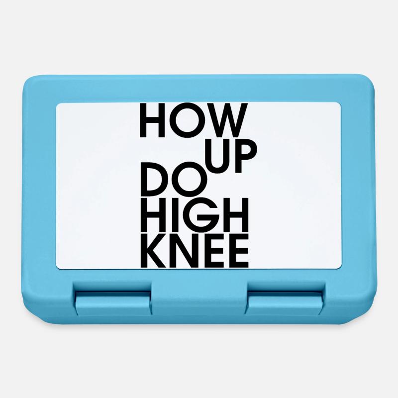 Hau ab du Heini oder How up do high knee - Brotdose - Saphirblau