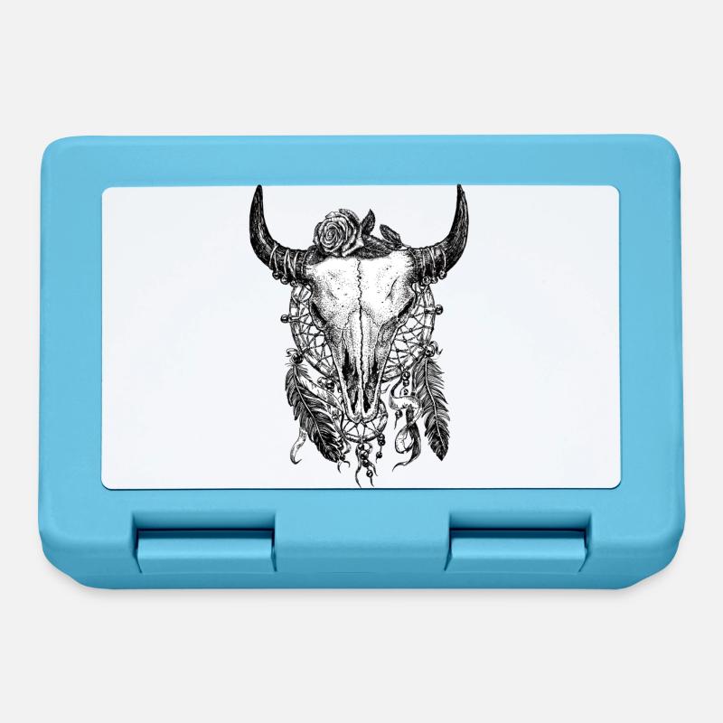 Skull Tattoo - Boîte à goûter - bleu saphir