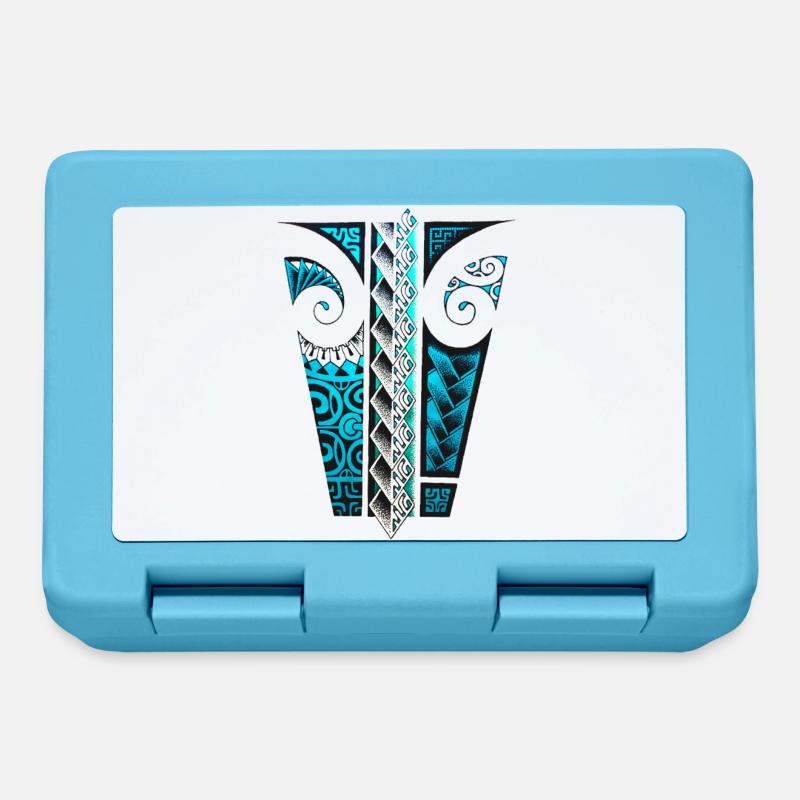 Tattoo art pixels - Boîte à goûter - bleu saphir