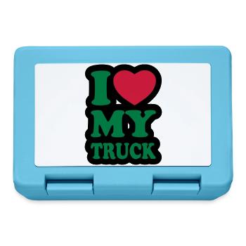 I love my truck - Lunchbox - sapphire blue - Front