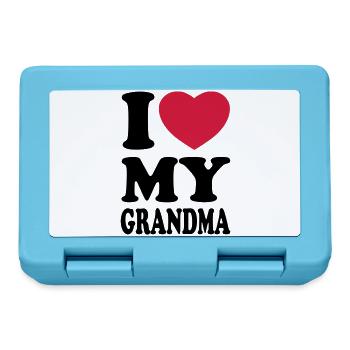 I love my grandma - Lunchbox - sapphire blue - Front