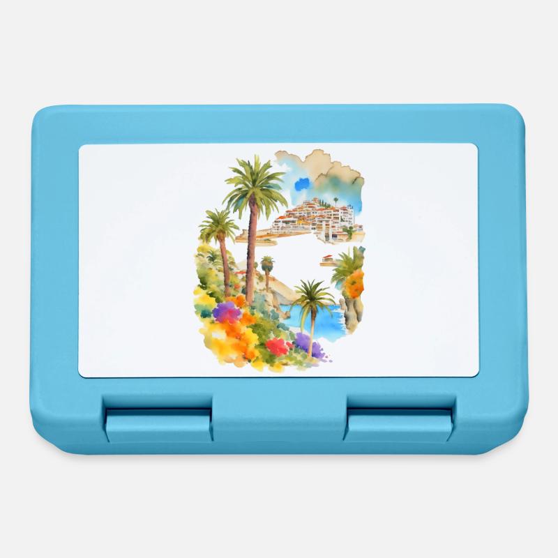 Vacances aux îles Canaries - Boîte à goûter - bleu saphir