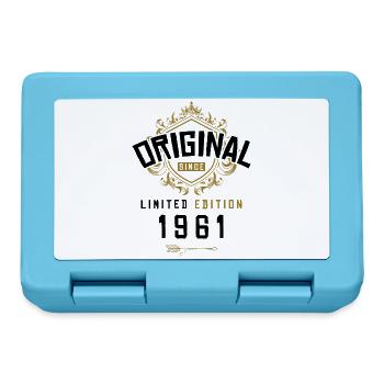 1961 limited edition Geburtstag - Brotdose - Saphirblau - Vorne