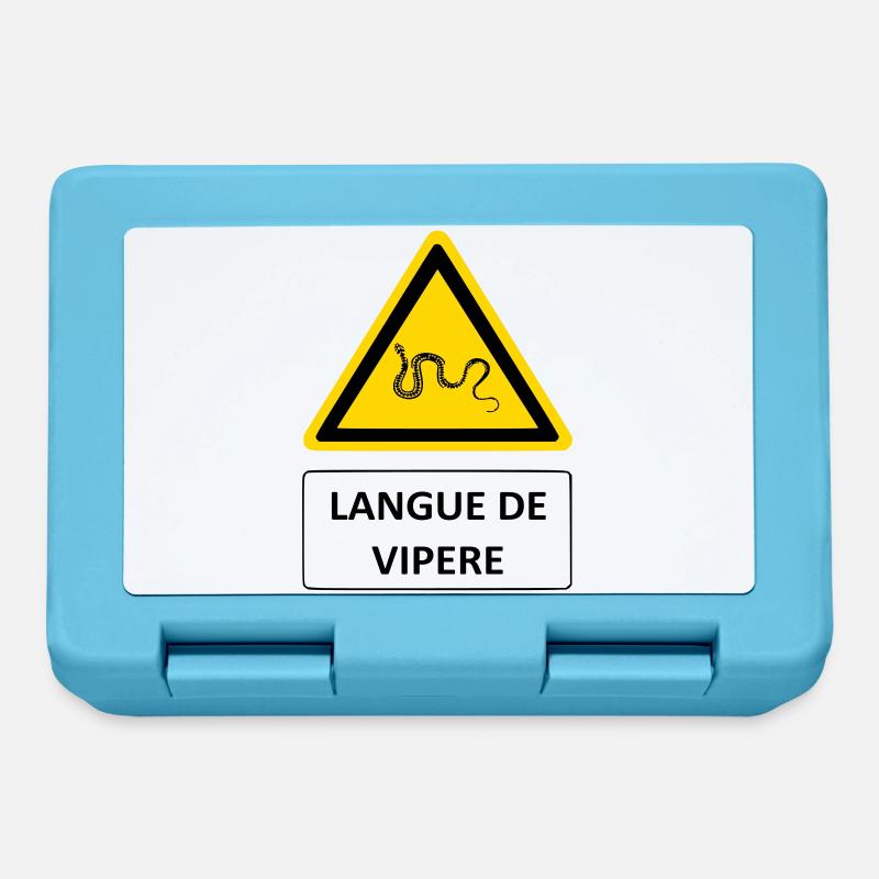 Langue de vipère - Boîte à goûter - bleu saphir