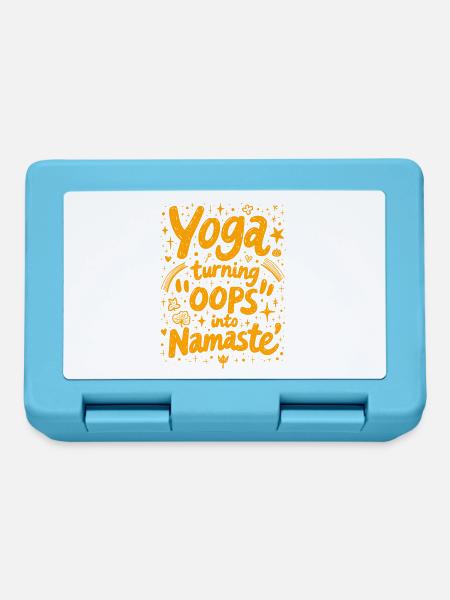 YOGA: AUS "UPS" WIRD "NAMASTE" - Brotdose - Saphirblau