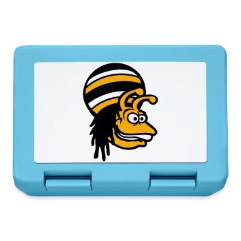 snail reggae music rasta hair hat Jamaica - Lunchbox - sapphire blue - Front