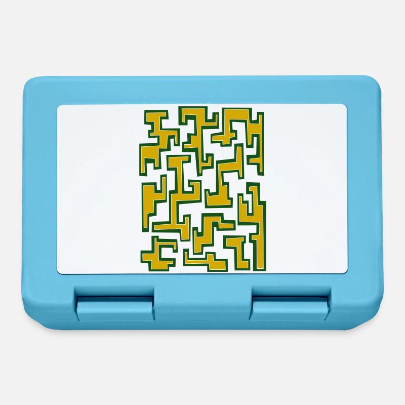 Geometric pattern by Cean - Lunchbox - sapphire blue