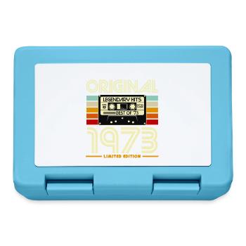 Original 1973 Retro Cassette - Lunchbox - sapphire blue - Front
