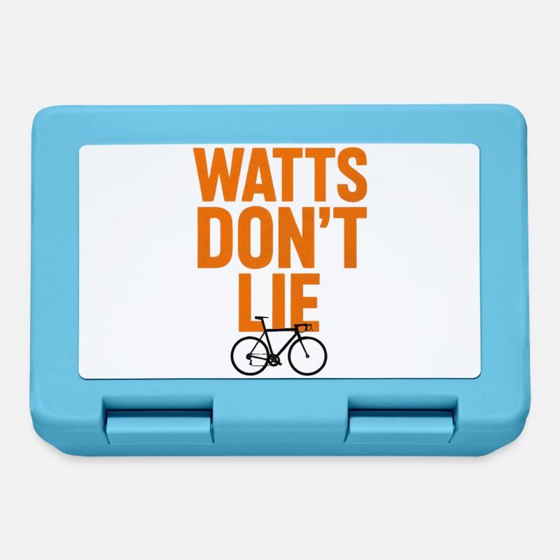 Watts ne ment pas : conception de la puissance du vélo - Boîte à goûter - bleu saphir