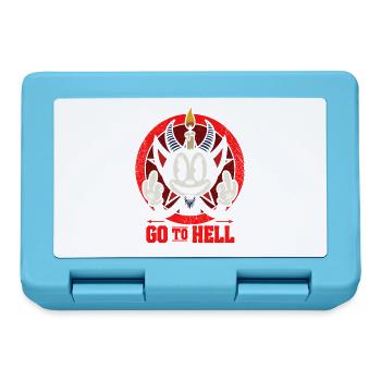 Go to hell - Brotdose - Saphirblau - Vorne