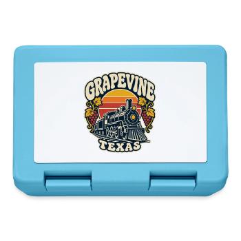 Grapevine Texas Zug Retro - Brotdose - Saphirblau - Vorne