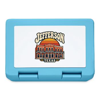 Jefferson Texas Vintage Stadtansicht - Brotdose - Saphirblau - Vorne