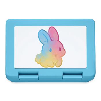 Pastell-Regenbogenhase - Brotdose - Saphirblau - Vorne
