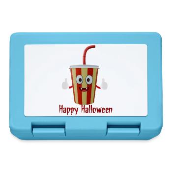 Frohen Halloween-Cola-Becher - Brotdose - Saphirblau - Vorne
