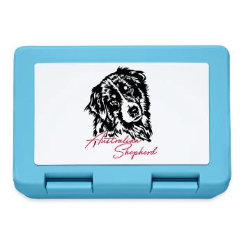 Australian Shepherd Aussie Dog Wilsigns Dog - Lunchbox - sapphire blue - Front