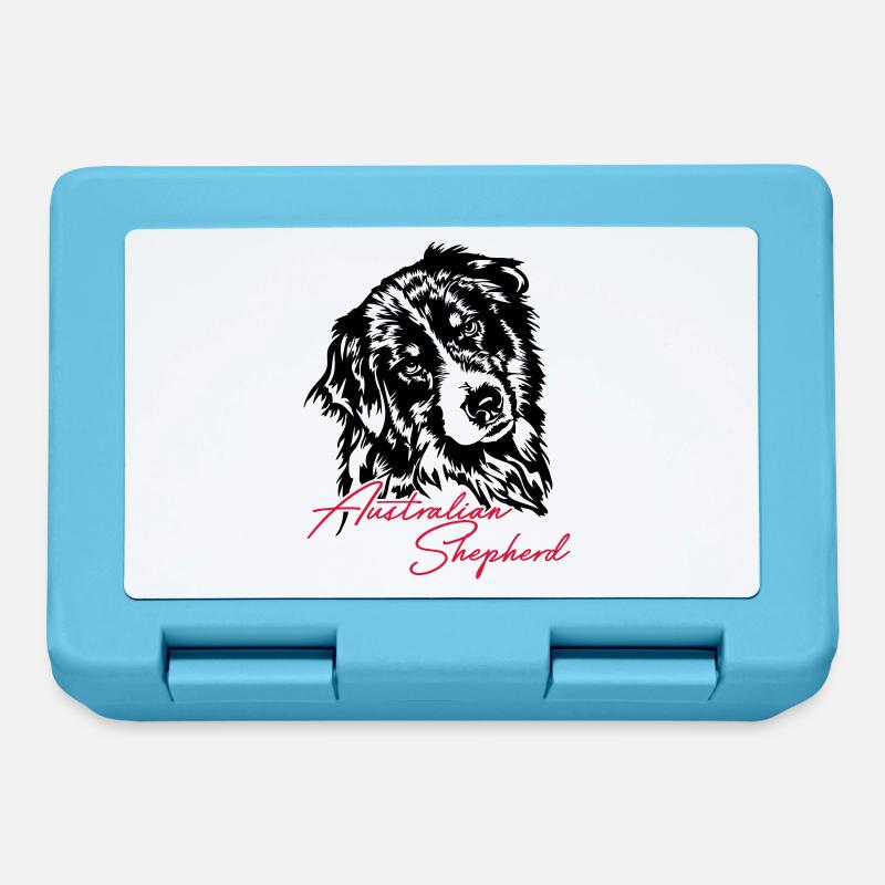 Australian Shepherd Aussie Hunde Hund Wilsigns - Brotdose - Saphirblau