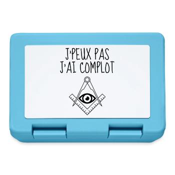 J'peux pas J'ai complot - Boîte à goûter - bleu saphir - Devant