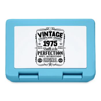 Millésime Fabriqué En 1975 Vieilli à La Perfection - Boîte à goûter - bleu saphir - Devant