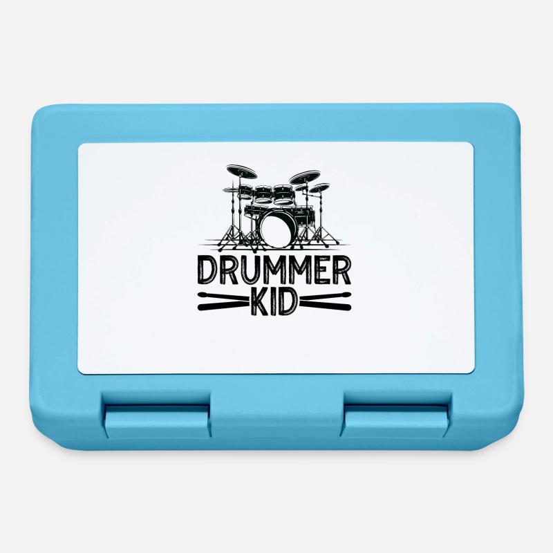 Percussion Design Pour batteur Drummer Kid - Boîte à goûter - bleu saphir