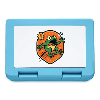 Badge Panic Frog - Boîte à goûter - bleu saphir - Devant
