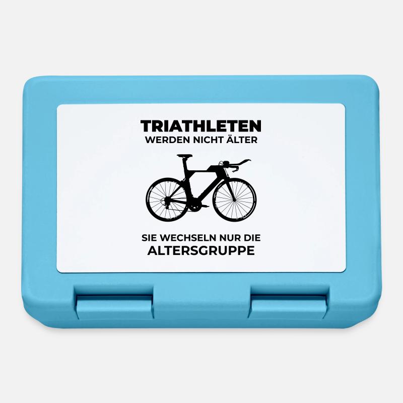 Triathleten - Brotdose - Saphirblau