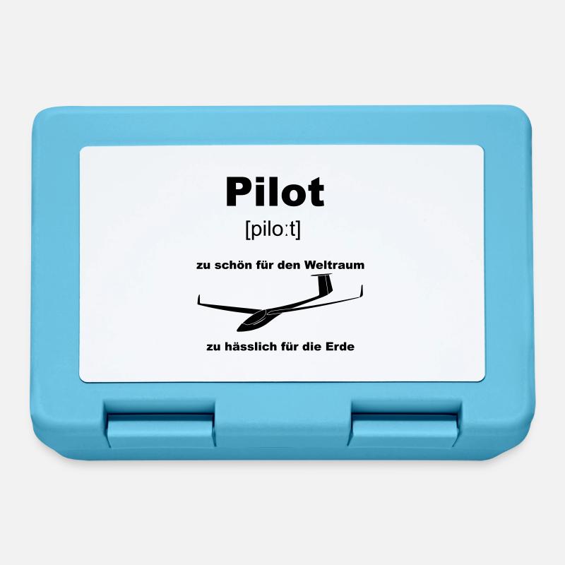 pilot - Brotdose - Saphirblau