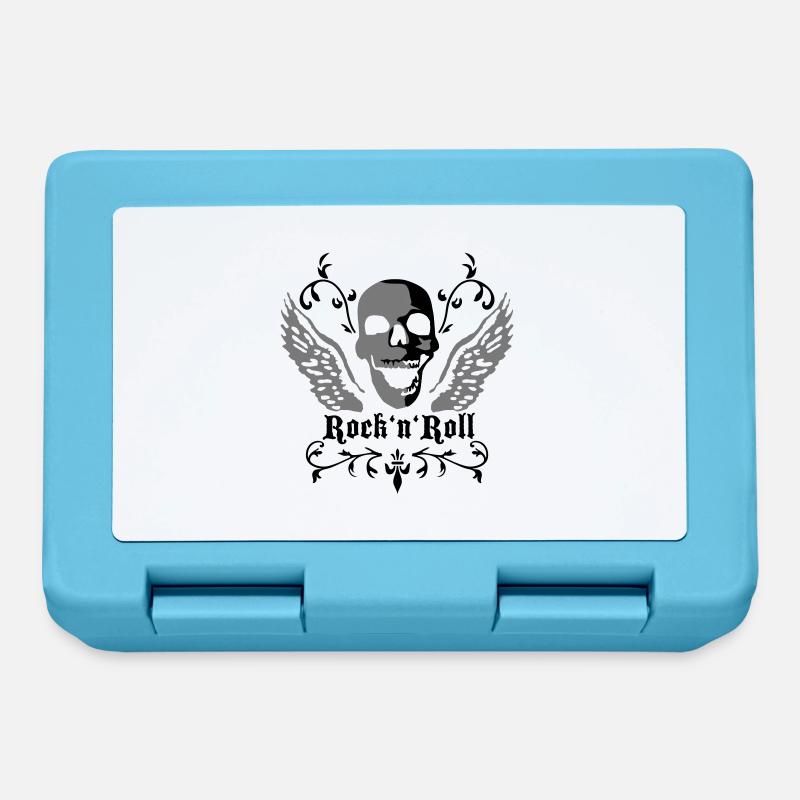 rock_n_roll_skull_2c - Lunchbox - sapphire blue