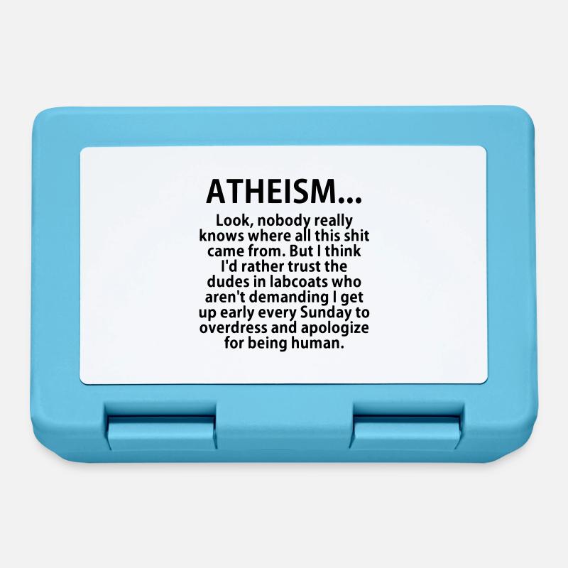 Atheism - Brotdose - Saphirblau
