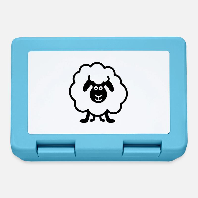 sheep - Lunchbox - sapphire blue