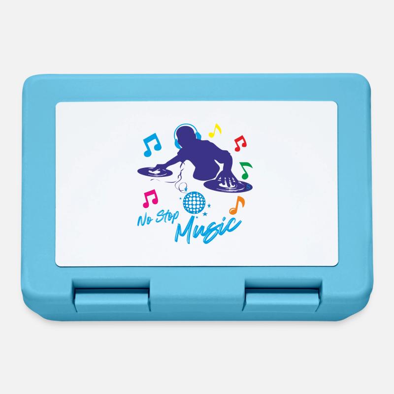 No stop Musique - Boîte à goûter - bleu saphir