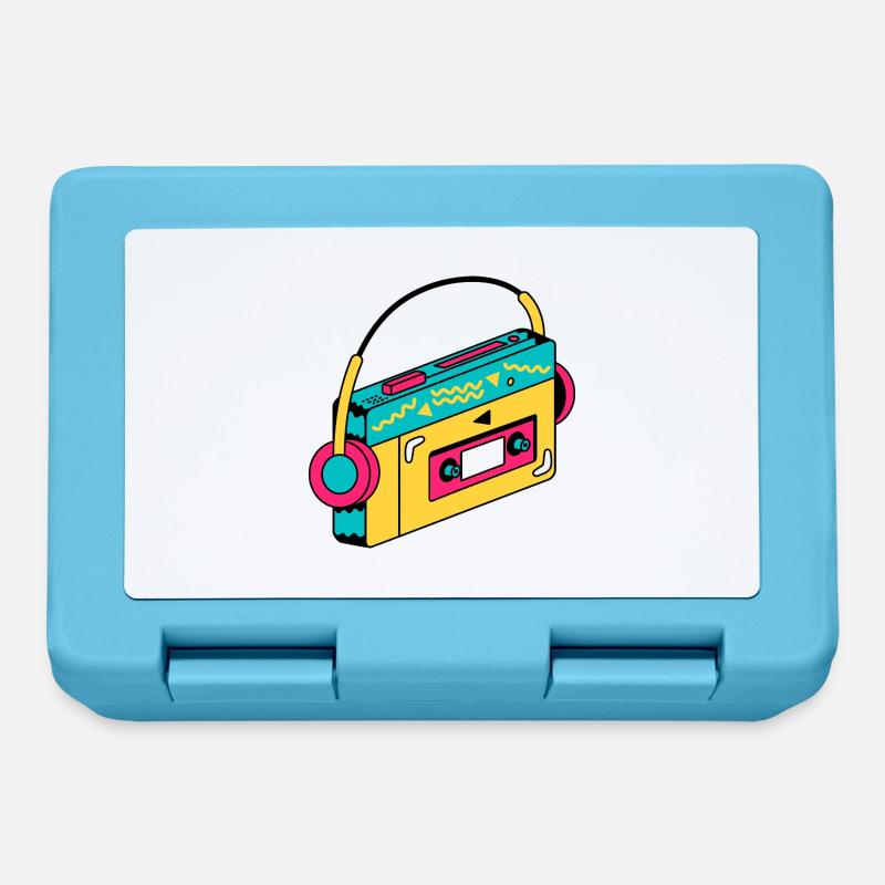 Walkman à cassettes - Boîte à goûter - bleu saphir