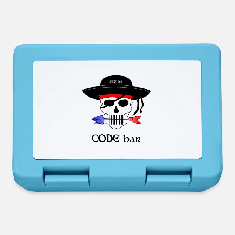 Code Bar couleur - Boîte à goûter - bleu saphir