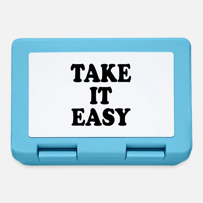 Take it easy - Brotdose - Saphirblau